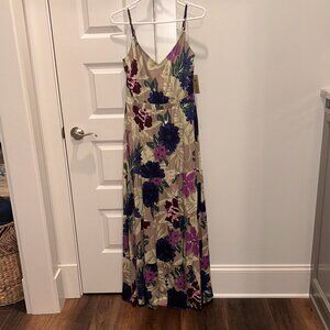 Rokoko Floral Print Spaghetti Strap Maxi Dress